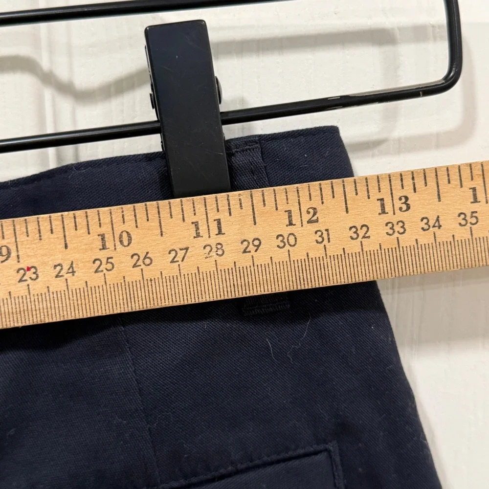 Chaps Boys Navy Blue Stretch Skinny Bootcut School Uniform Pants Size 12 Regular